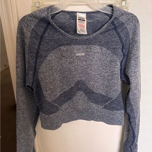 Gymshark Gray Fitted Crop Hoodie